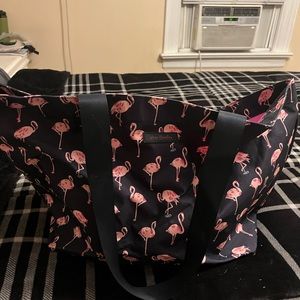 Vera Bradley flamingo print family tote water repellent